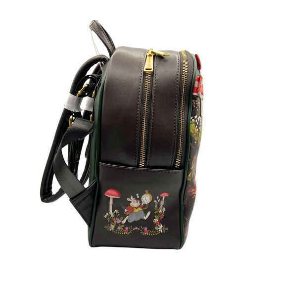 Loungefly Disney Alice in Wonderland Alice Mushrooms Mini Backpack Exclusive New - Picture 4 of 7